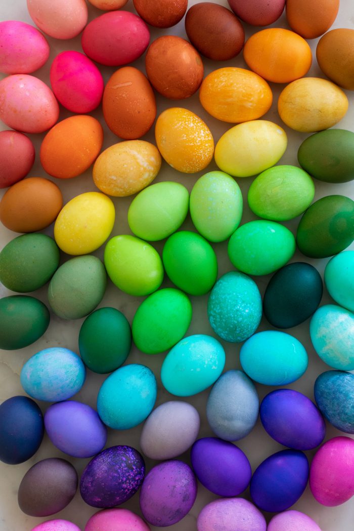 How To Dye Easter Eggs with Food Coloring (40+ Colors!)
